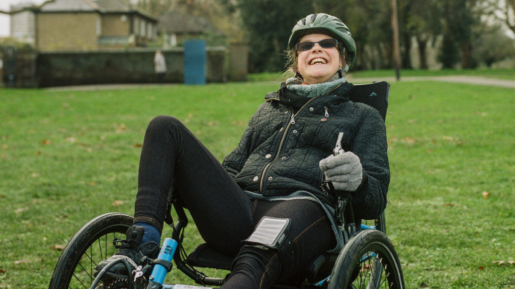 Jamie at a Bikeworks All Ability Club in London