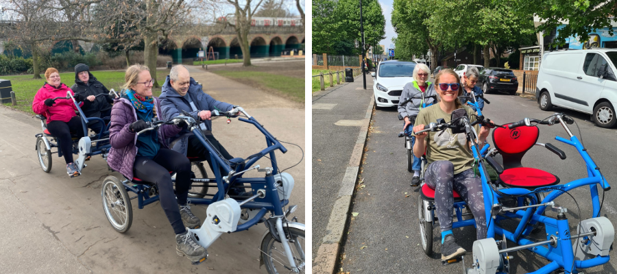 Bikeworks Cycle Taxi in action in London