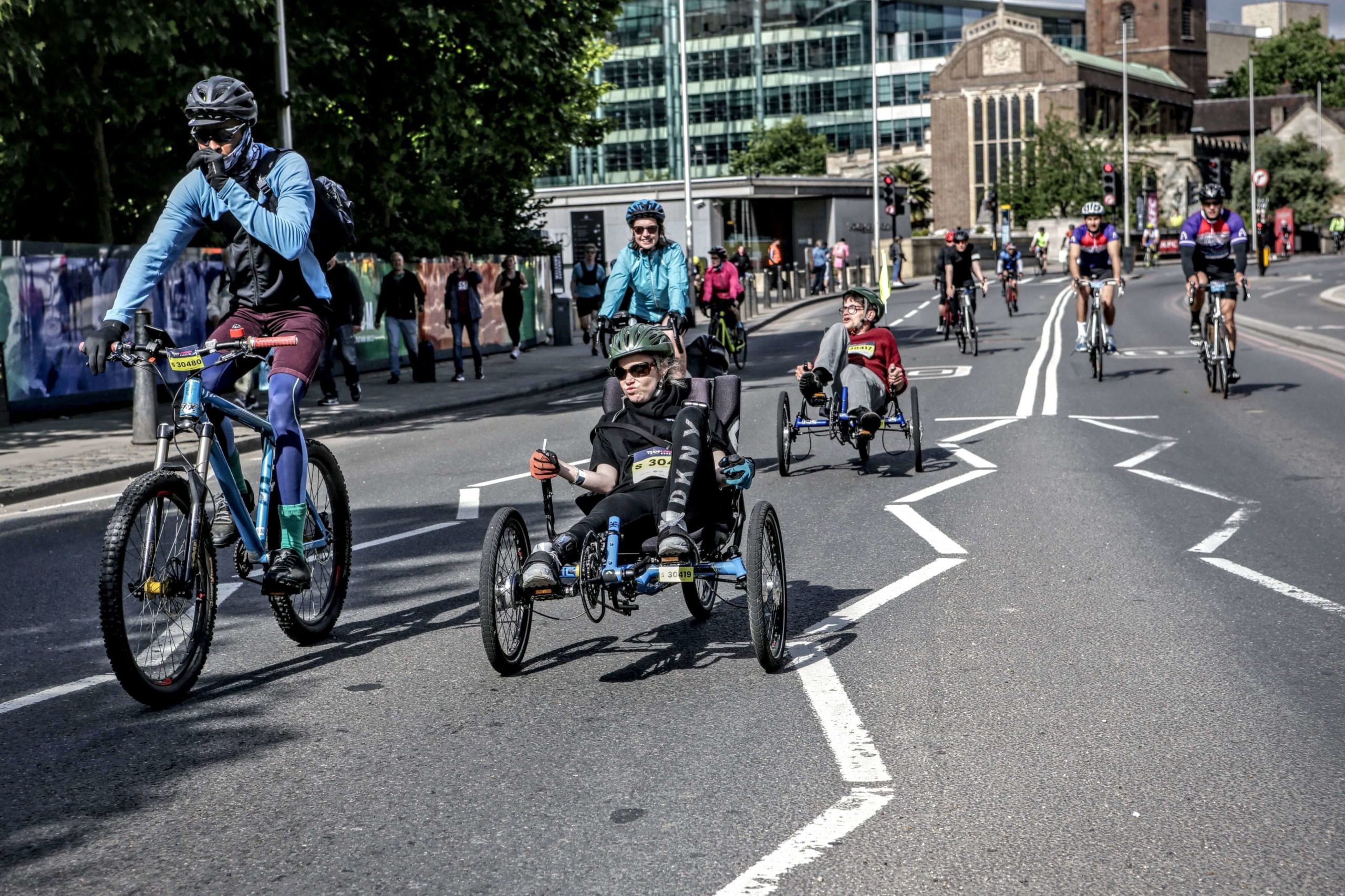 Bikeworks team taking on Ride London 30 mile challenge