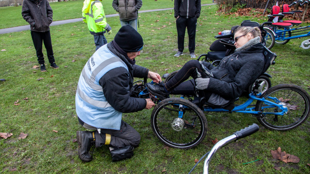 Jamie Lawson from Bikeworks on an ICE trike