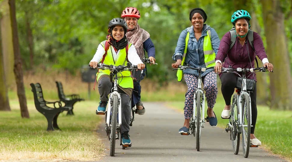 Cycle Sisters cycling in London